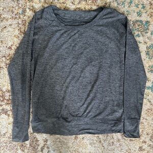 Oiselle Charcoal Long Sleeve Top